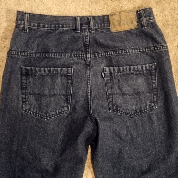 Joker Wide Leg Baggy Denim Blue Jeans Size 36×30 Dark Wash - Picture 6 of 10